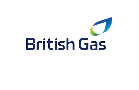 British Gas logo, a major supplier partnered with HS Utilities, a business energy broker.