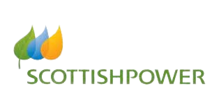 Scottish Power logo, one of the energy suppliers partnered with HS Utilities.